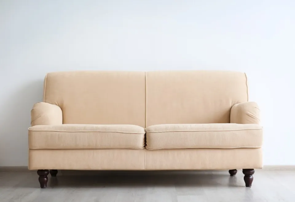An English rolled arm sofa