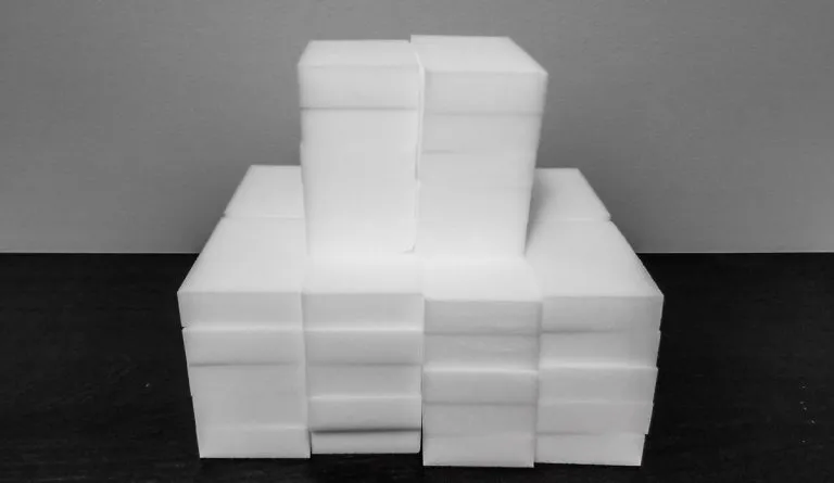 Melamine foam sponges
